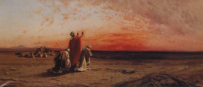 Francesco Peluso Evening Prayer Norge oil painting art